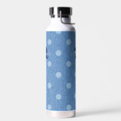 Denim Washed Polka Dot Trinkflasche (Links)