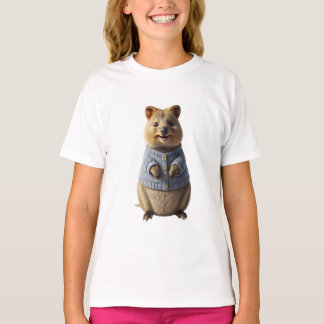 Denim-Weste Capybara Kinder T-Shirt