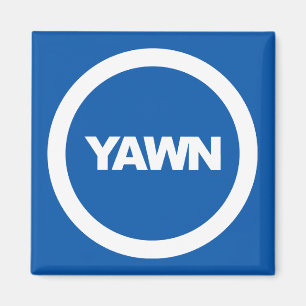 Denim Yawn Brand Dorm Kühlschrank Magnet