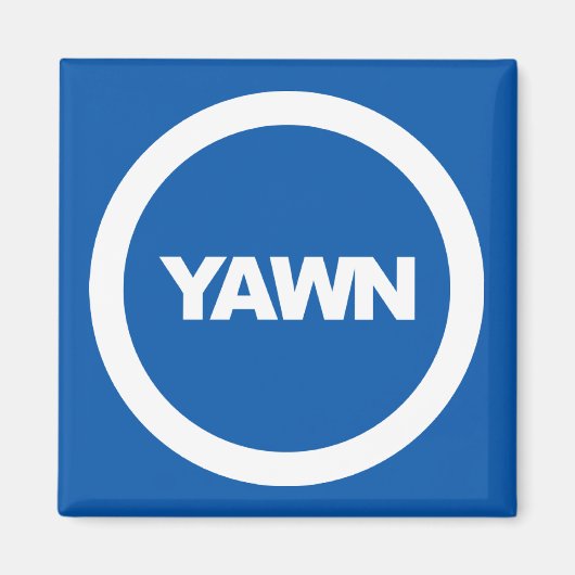 Denim Yawn Brand Dorm Kühlschrank Magnet (Vorne)