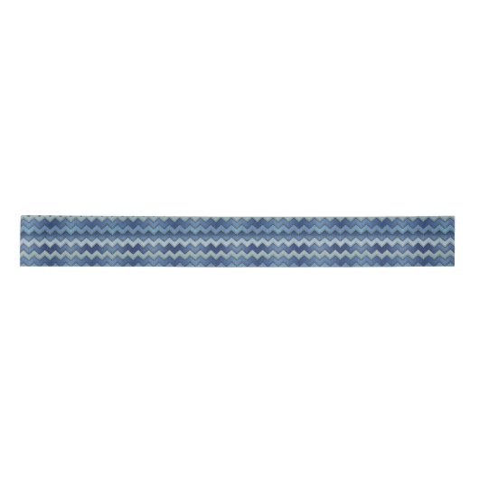 Denim Zickzack 3" breites Satinband, 2 Yard Spool Satinband (Vorderseite)