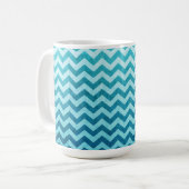 Denim Zickzack von Shirley Taylor Kaffeetasse (Vorderseite Links)