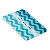 Denim Zickzack von Shirley Taylor Magnet (Rechte Seite)