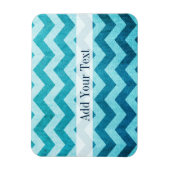 Denim Zickzack von Shirley Taylor Magnet (Vertikal)