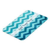 Denim Zickzack von Shirley Taylor Magnet (Linke Seite)