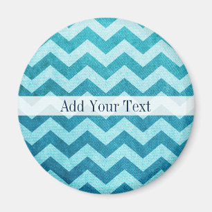 Denim Zickzack von Shirley Taylor Magnet