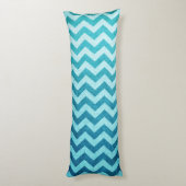 Denim Zickzack von Shirley Taylor Seitenschläferkissen (Rückseite (Vertikal))