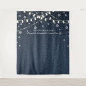 Denima und Diamonds Hintergrund Wandteppich (Vorderseite)