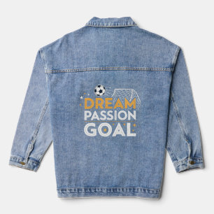 Denimjacke mit Passion Goal Logo Jeansjacke