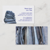 Denimjeans-Mode-Visitenkarte Visitenkarte (Vorne/Hinten)