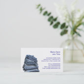 Denimjeans-Mode-Visitenkarte Visitenkarte (Stehend Vorderseite)