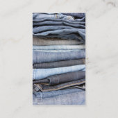Denimjeans-Mode-Visitenkarte Visitenkarte (Rückseite)