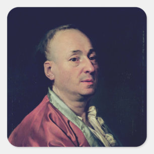 Denis Diderot 1828-29 Quadratischer Aufkleber