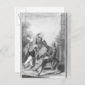 Denis Diderot und Melchior, baron de Grimm Postkarte (Vorne/Hinten)