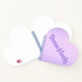 Denise.&family Pink Lavender Heart Notebook Notizblock (Innenseite)