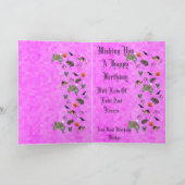 Denise, Happy Birthday, Australian Theme Card Karte (Innenseite)