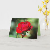 Denise Happy Birthday Rote Rose Card Karte (Gelbe Blume)