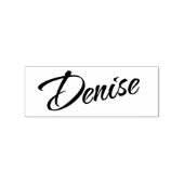 Denise Name dekorative kursive Schriftart Buchstab Gummistempel (Prägung)