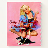 Denise Purrty von Gil Elvgren aus den 50er Jahren Notizblock (Rückseite)