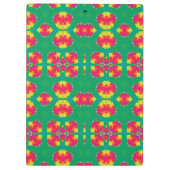 DENISE ~ Rosa, Rot, Gelb und Grün Klemmbrett (Rückseite)