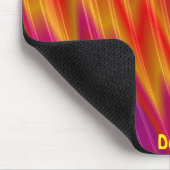 DENISE ~ Rot, Gelb und Lila Mousepad (Ecke)