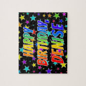 "DENISE" Vorname, Spaß "GLÜCKLICHER GEBURTSTAG" Puzzle (Vertikal)