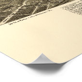 Denison, TX Panorama Karte - 1886 Poster (Ecke)