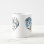 Denison TX Vintag Map Kaffeetasse (Mittel)