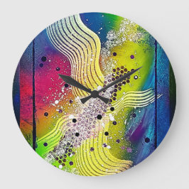 DENK AN Christèle Chabrette Große Wanduhr