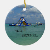 Denk an Cozumel! Keramikornament (Vorne)