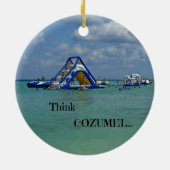Denk an Cozumel! Keramikornament (Hinten)