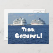 Denk an Cozumel! Postkarte (Vorne/Hinten)