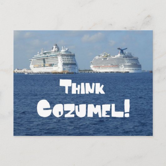 Denk an Cozumel! Postkarte (Vorderseite)
