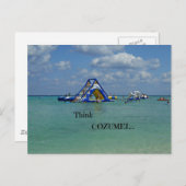 Denk an Cozumel! Postkarte (Vorne/Hinten)