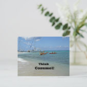 Denk an Cozumel! Postkarte (Stehend Vorderseite)