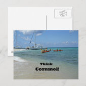 Denk an Cozumel! Postkarte (Vorne/Hinten)