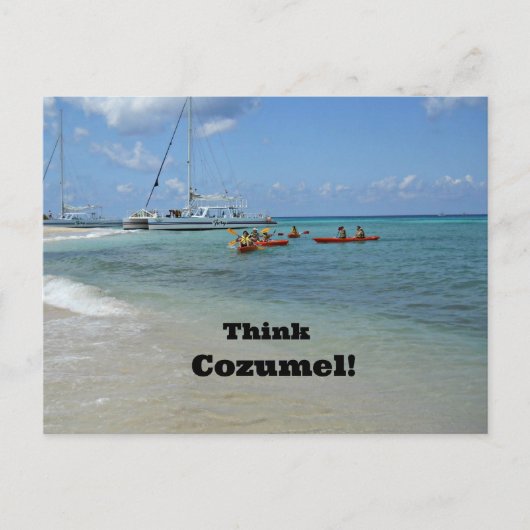 Denk an Cozumel! Postkarte (Vorderseite)