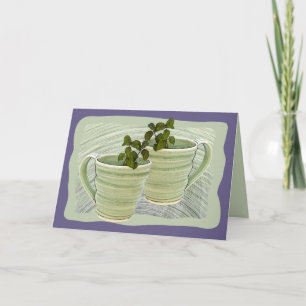 Denk an Dich Grüne Cups Minze Foto Vorlage