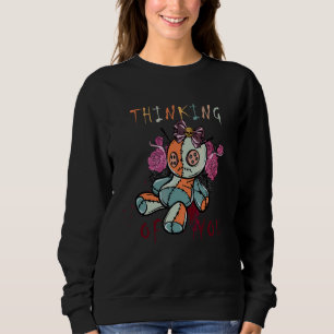 Denk An Dich Kostüm Halloween Süße Rosen Voodoo Sweatshirt