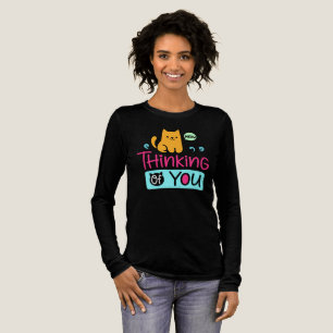 Denk an Dich Süße Mia Katze Kunst Tri-Blend Shirt