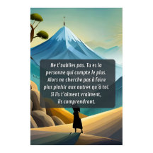 Denk an dich und vergiss dich nicht