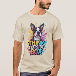 Denk außerhalb der Schachtel: Adorable Boxerhund-P T-Shirt