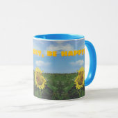 Denk daran, glücklich zu sein tasse (VorderseiteRechts)