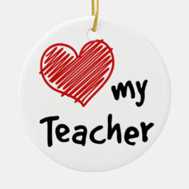 Denk daran, meinen Lehrer zu Liebe! Keramikornament