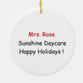 Denk daran, meinen Lehrer zu Liebe! Keramikornament (Hinten)