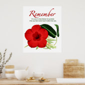 Denk dran. Es ist leicht, Freiheit als selbstverst Poster (Küche)