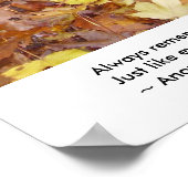 Denk immer daran, dass du einzigartig bist. poster (Ecke)