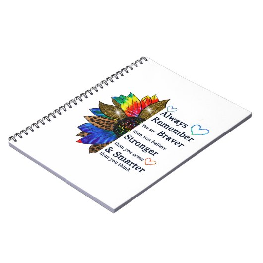 Denk immer daran, mutig zu sein, als du glaubst notizblock (Linke Seite)