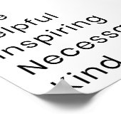 Denk nach, bevor du sprichst. Ist es... Poster (Ecke)