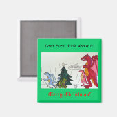 Denk nicht mal darüber nach! magnet (Vorderseite/Rückseite)